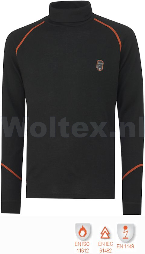 Helly Hansen Ondershirts Fakse 75075 Vlamvertragend- antistatisch zwart(990)